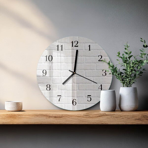 Reloj de pared redondo Ladrillo