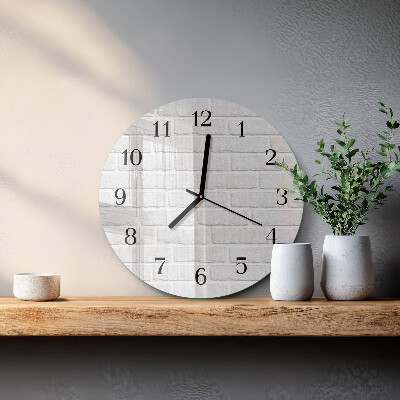 Reloj de pared redondo Ladrillo