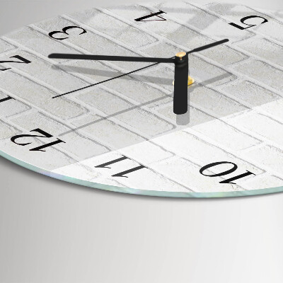 Reloj de pared redondo Ladrillo