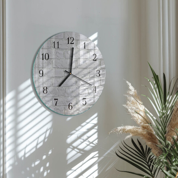 Reloj de pared redondo Ladrillo