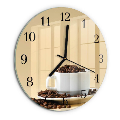 Reloj de pared redondo Café