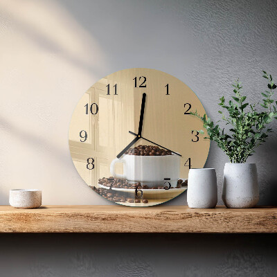 Reloj de pared redondo Café