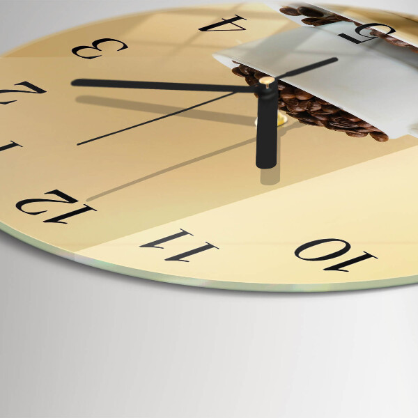 Reloj de pared redondo Café