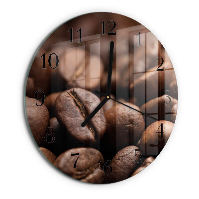 Reloj de pared redondo Granos de café