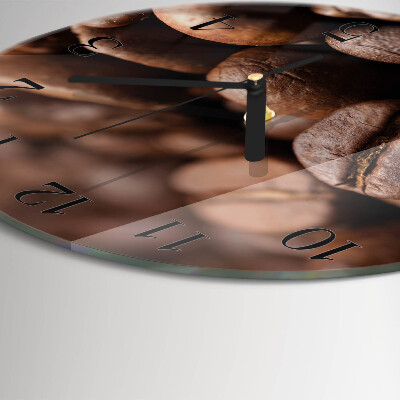 Reloj de pared redondo Granos de café