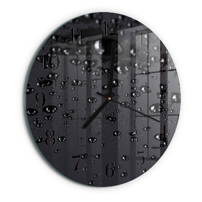 Reloj de pared redondo Gotas