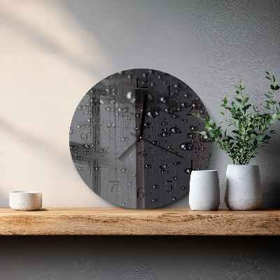 Reloj de pared redondo Gotas