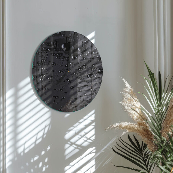 Reloj de pared redondo Gotas