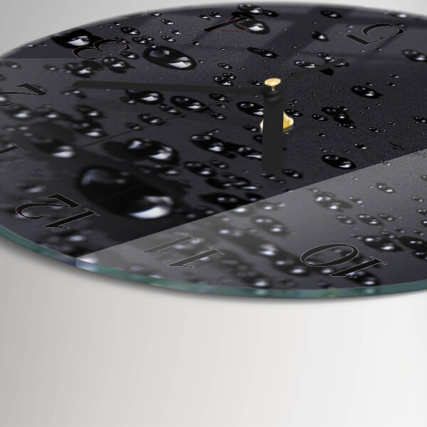 Reloj de pared redondo Gotas