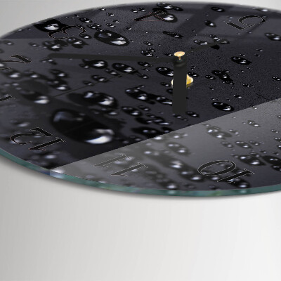 Reloj de pared redondo Gotas