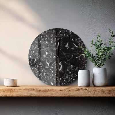 Reloj de pared redondo Gotas