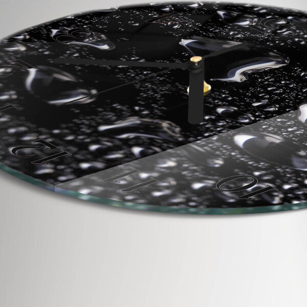 Reloj de pared redondo Gotas