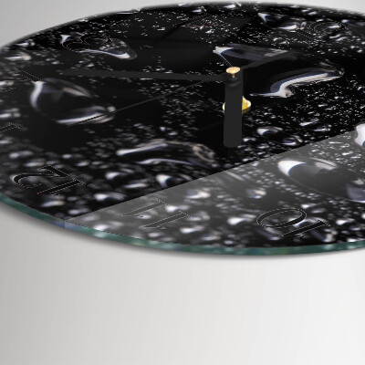 Reloj de pared redondo Gotas