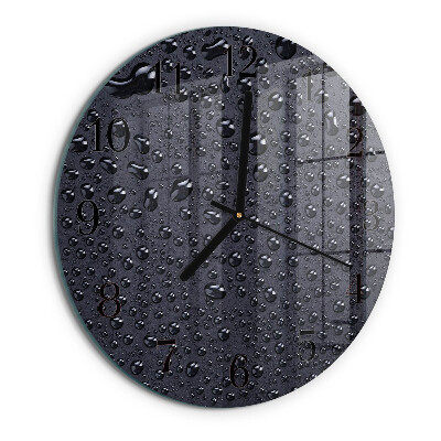 Reloj de pared redondo Gotas