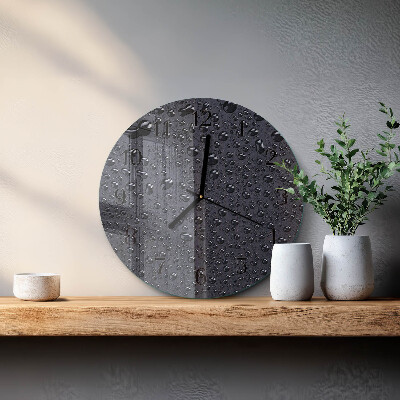 Reloj de pared redondo Gotas