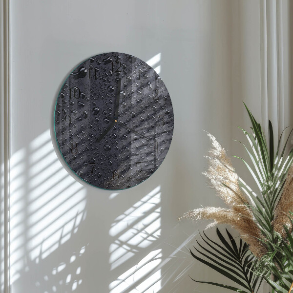 Reloj de pared redondo Gotas