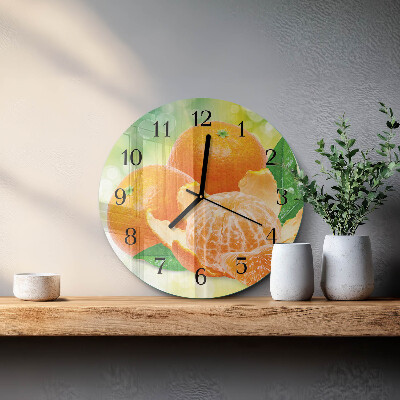 Reloj de pared redondo Naranjas