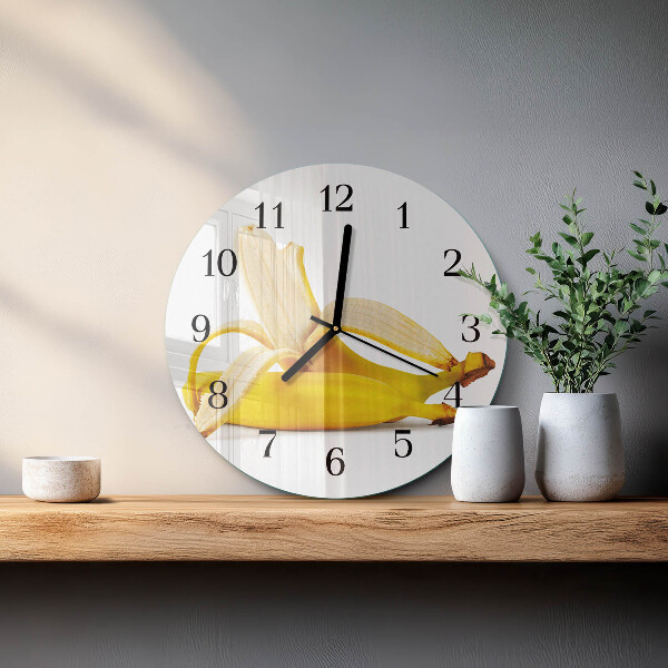 Reloj de pared redondo Plátanos