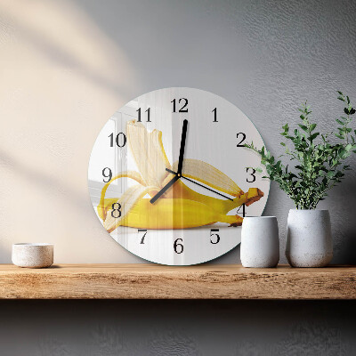 Reloj de pared redondo Plátanos