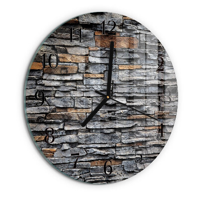 Reloj de pared redondo Escoria de huella