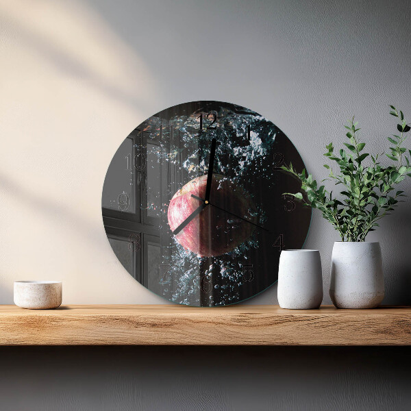 Reloj de pared redondo Manzana