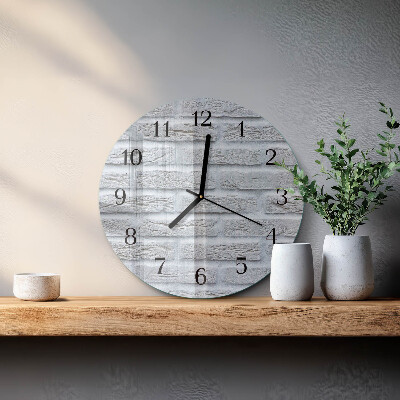 Reloj de pared redondo Escoria de huella