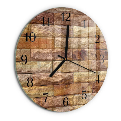 Reloj de pared redondo Ladrillo