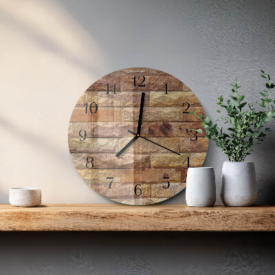 Reloj de pared redondo Ladrillo