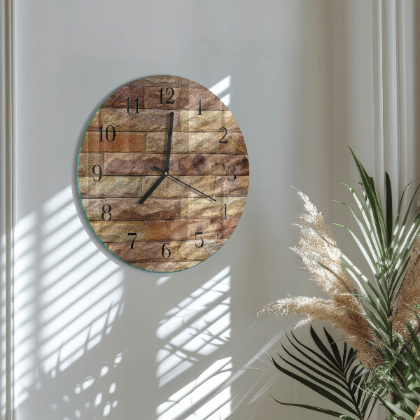 Reloj de pared redondo Ladrillo