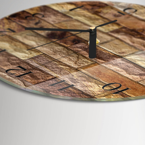 Reloj de pared redondo Ladrillo