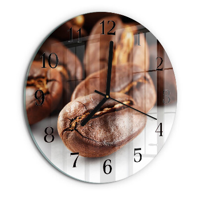 Reloj de pared redondo Granos de café