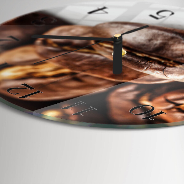 Reloj de pared redondo Granos de café