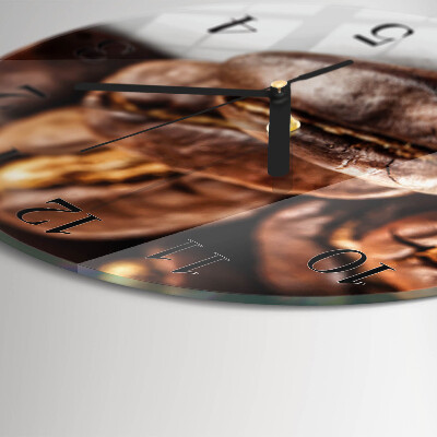Reloj de pared redondo Granos de café