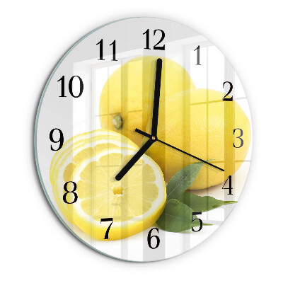 Reloj de pared redondo Limones