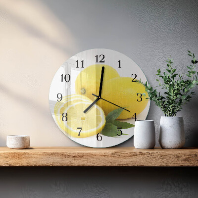 Reloj de pared redondo Limones