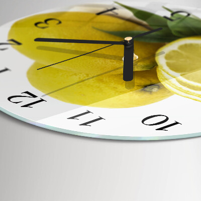 Reloj de pared redondo Limones