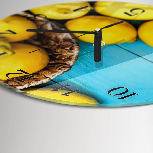 Reloj de pared redondo Limones