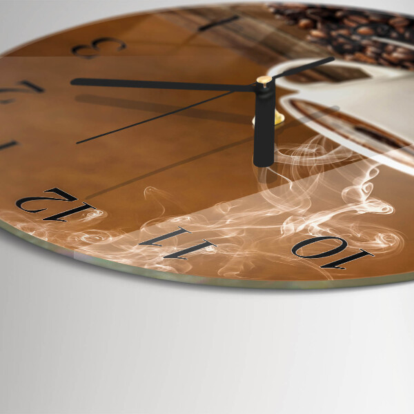 Reloj de pared redondo Café