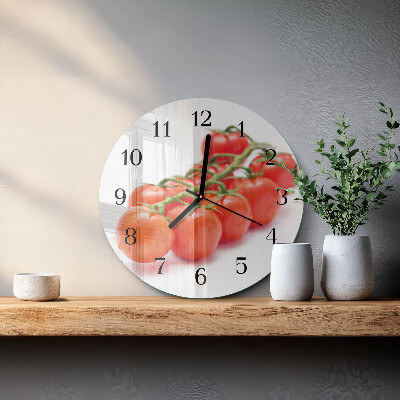 Reloj de pared redondo Tomates