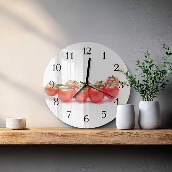 Reloj de pared redondo Tomates