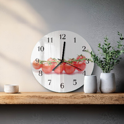 Reloj de pared redondo Tomates