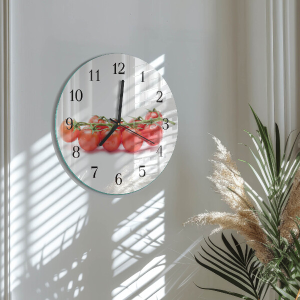 Reloj de pared redondo Tomates