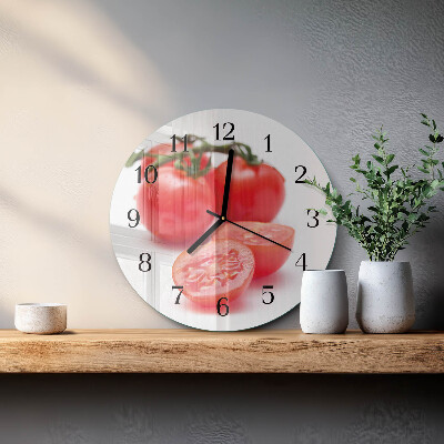 Reloj de pared redondo Tomates