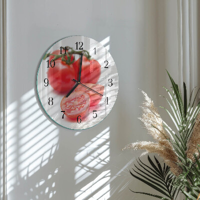 Reloj de pared redondo Tomates