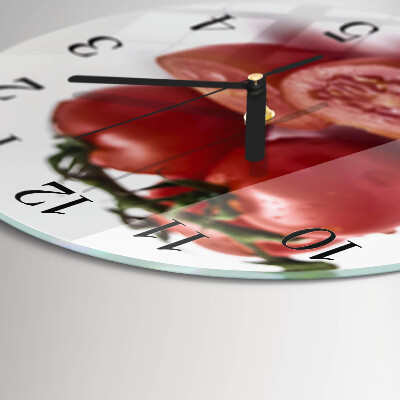 Reloj de pared redondo Tomates