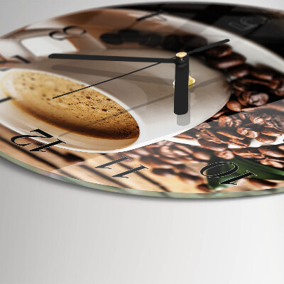 Reloj de pared redondo Café