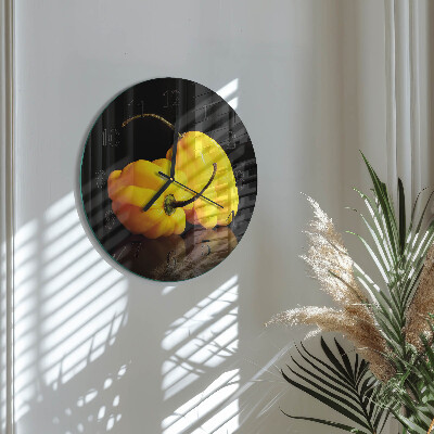 Reloj de pared redondo Pimienta