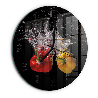 Reloj de pared redondo Pimienta