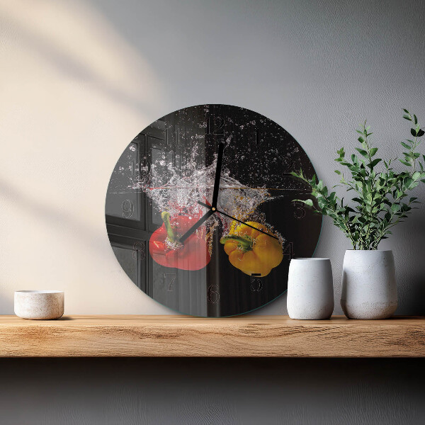 Reloj de pared redondo Pimienta