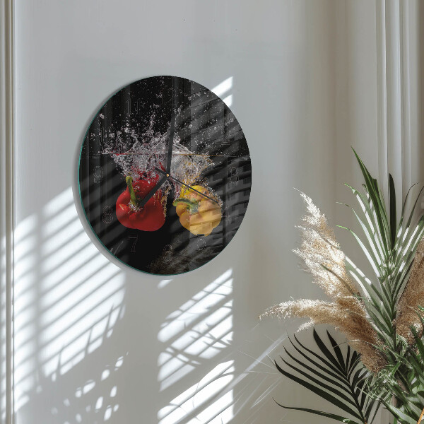 Reloj de pared redondo Pimienta